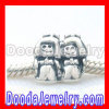 european style S925 Sterling Silver Jewelry Sister Beads and Charms