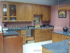 Solid Wooden Cabinetary with Black Granite Tops