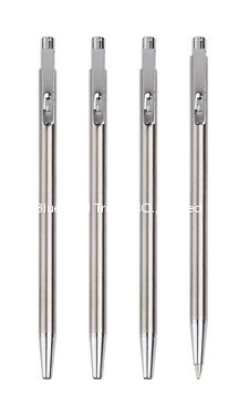 Stainless steel wallet ball pens