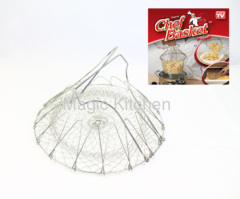 stainless steel wire chef basket