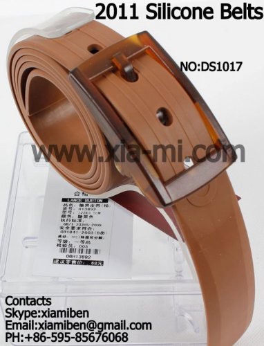 2011 colorful promotional sports silicone belts,plastic belts,rubber belts