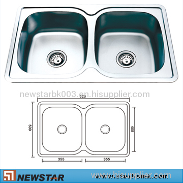 Topmout Double Bowls Sinks