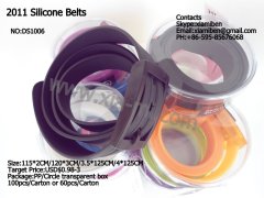 fashion colorful promotional sports silicone belts,plastic belts,rubber belts