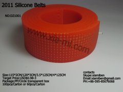 fashion colorful promotional sports silicone belts,plastic belts,rubber belts