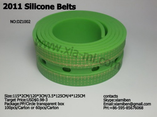 fashion colorful promotional sports silicone belts,plastic belts,rubber belts