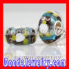Penguin Glass Beads Charms in 925 Sterling Silver Core european Compatible