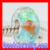 Fish Glass Beads Charms in 925 Silver Core european Compatible