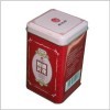 Octangular tea tin box