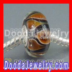 925 Sterling Silver Single Core Charm Jewelry Murano Glass Beads