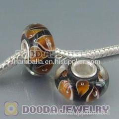 925 Sterling Silver Single Core Charm Jewelry Murano Glass Beads