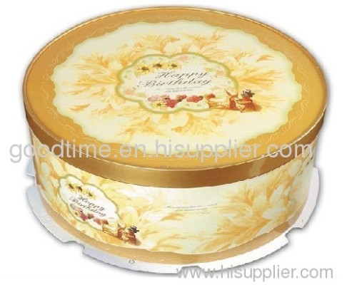 food ricyclable paper packing cake yellow box