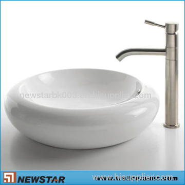 Top mount Ceramic Bowl with Faucet