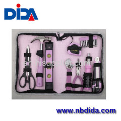 18pcs Pink lady tool set with Cloth bag