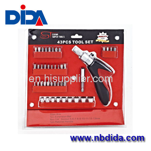 43 pcs sockets and bits tool set