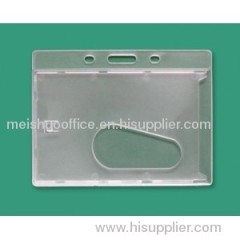 Enclosed Id Badge Holder with Thumb Slot