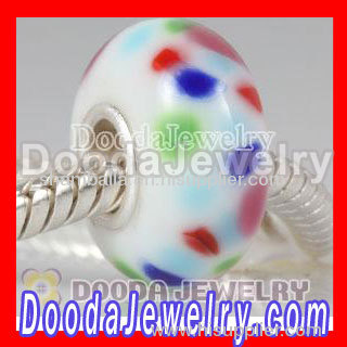 Lampwork Glass Beads 925 sterling silver Core suit european Style Jewelry