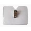 Horizontal Clear Vinyl Name Card Holder with Badge Clip