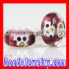 Cat glass Beads in 925 Silver Core european compatible