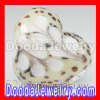 Heart Design european Style Beads Pendant With Sterling Silver Core Wholesale