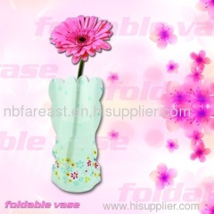 folding plastic flower vase