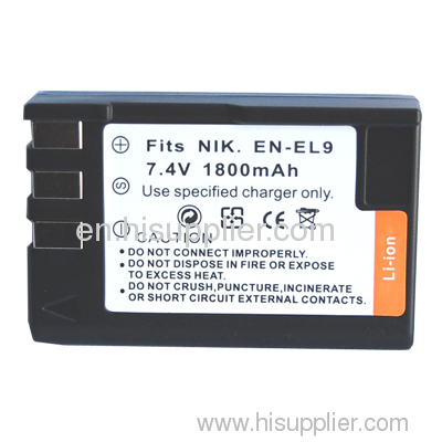 EN-EL9A ENEL9A BATTERY FOR Nikon D3000 D5000 D40X D60