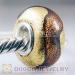 gold silver foil glass beads