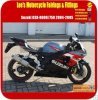 Suzuki GSX-R600/R750 2004-2005 Silver ,Red and BlackSport Bike Body Kits