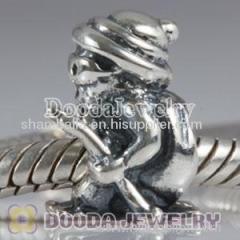 925 Sterling Silver Slider Bead in Skiing For 2011 christmas Day Fit European Largehole Jewelry