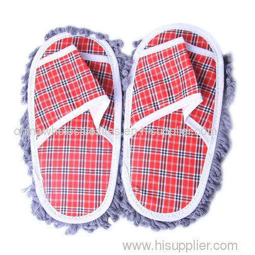 Spring grazing plaid slippers casual slippers while wiping lazy slippers