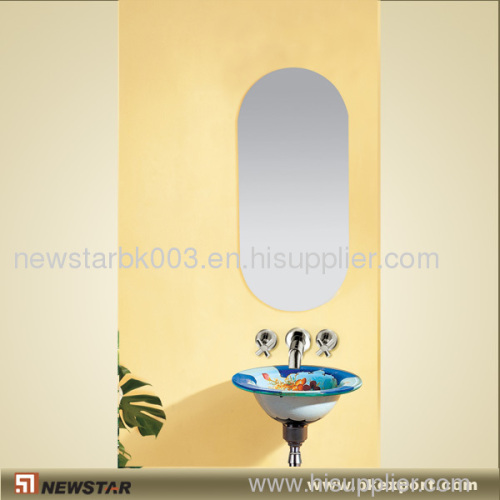 Glass Vanity With Mirrors
