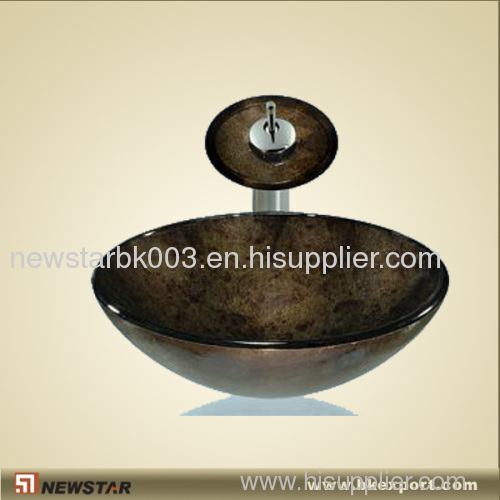 Painted Glass Basins