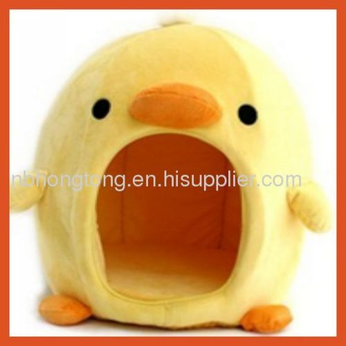 Cute Cartoon Duck Design Plush Pet Bed