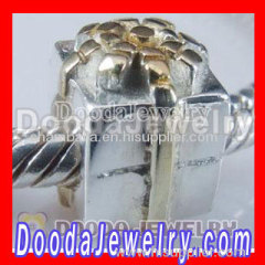 Gold Plated tie a knot Charm Jewelry Silver Beads for 2011 Christmas Day Gift