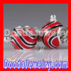 european Style 925 Sterling Silver Christmas Ball Beads Enamel Red Charms