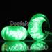 european glass charms green