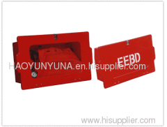 Glass fiber reinforced plastic box for fire hose