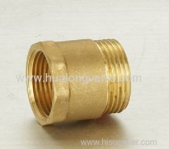 Threading Brass Fitting Coupler FxM