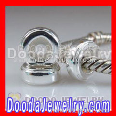 Solid Sterling Silver Stopper Beads for Charm Jewelry Bracelets