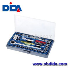 50pcs Bright face chrome plated socket tool set