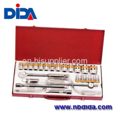 Chrom plated socket sets with exquisite packaging boxes
