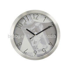 10" Metal Wall Clock with fashion design on dial