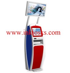 Dual screen kiosk