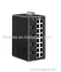 4G+16 Managed Layer 2+ GE Industrial Optical Ethernet Switch