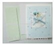 Cute glitter handmade gift card with envelope set