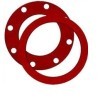Molded silicone rubber gasket
