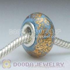 925 Sterling Silver Double Cores Charm Jewelry Polymer Clay Beads