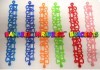 silicone rubber hollow wristbands tattoo bracelets