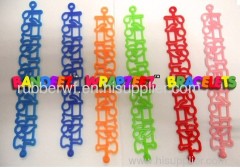 silicone rubber hollow wristbands tattoo bracelets