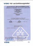 VDE certification for hollow schuko plug