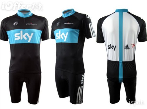 2011sublimated pro cycling team kit,sky